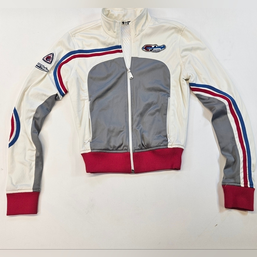 Crocker Sensual Jean Station Golden Queen Racing Jacket  Zip True Value Size Med